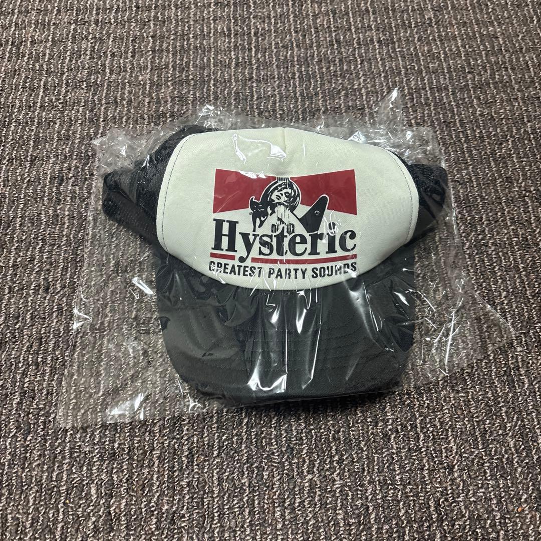 Hysteric トラッカーキャップ ブラック/ホワイト