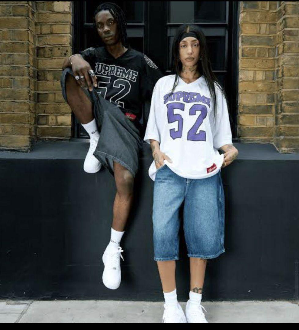 トップス supreme spider web foot ball Jersey M