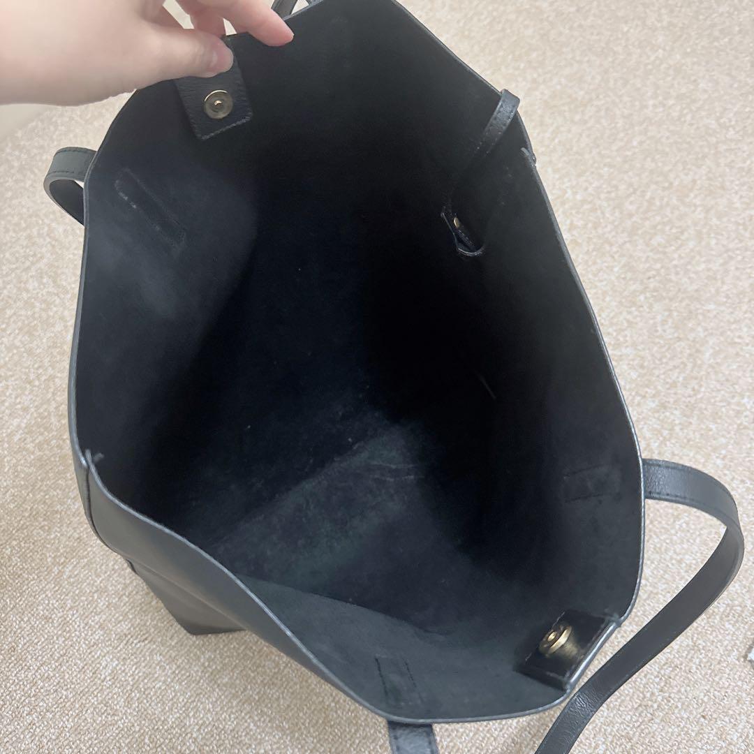SAINT LAURENT サンローラン　ブラック　レザートートバック