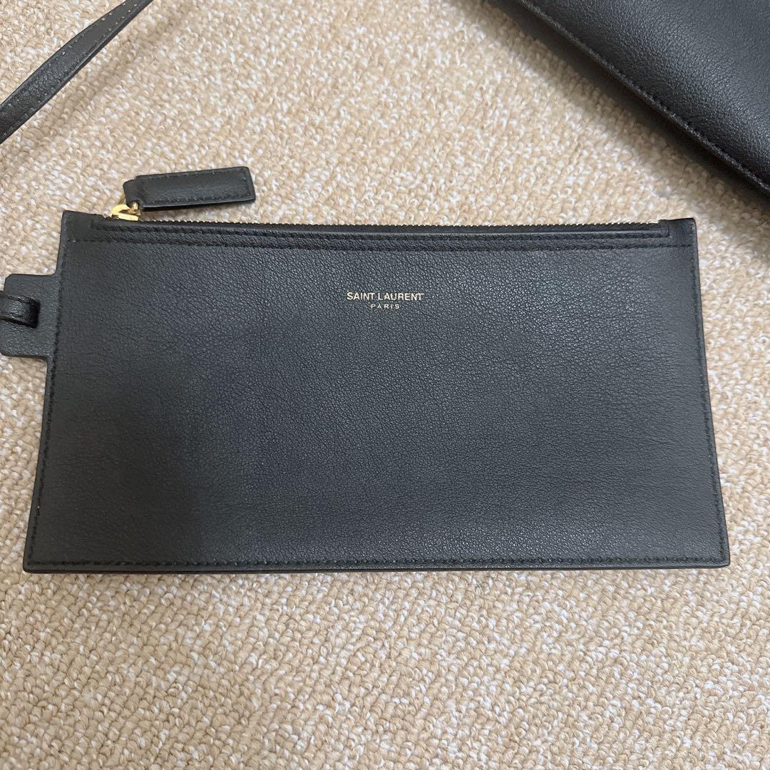 SAINT LAURENT サンローラン　ブラック　レザートートバック
