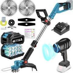 充電式 草刈り機 ブロワー 18V 互換 6Ahバッテリ2個 2 充電式 草刈り機 ブロワー 18V 互換 6Ahバッテリ2個 コードレス