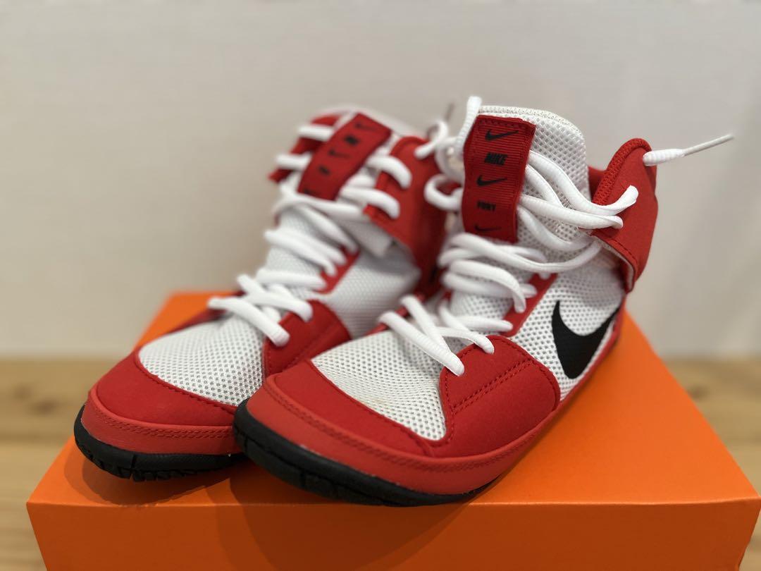 レスリングシューズNike Fury - レッド 23.5cm - メルカリ