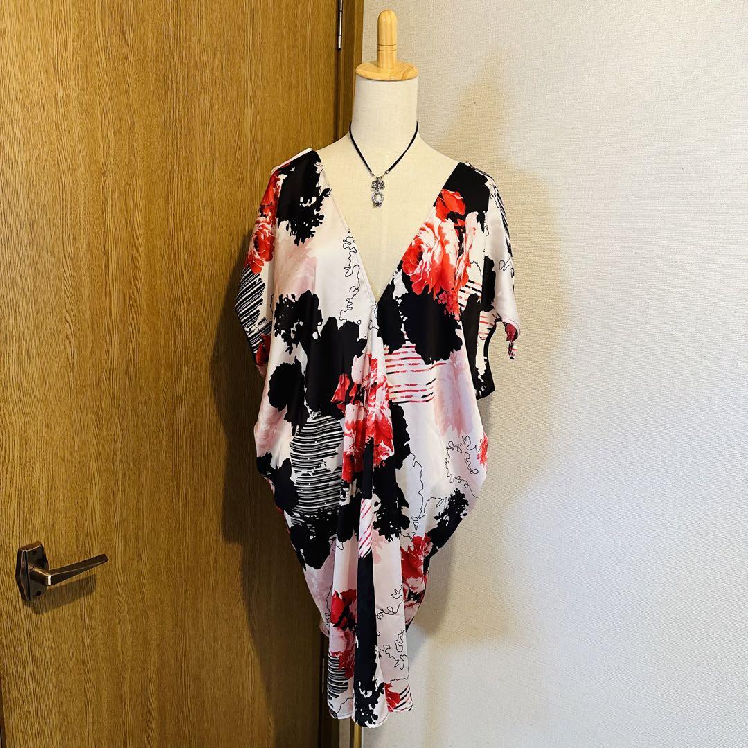ランバンオンブルー LANVIN en Bleu 花柄ワンピ すぐったレディース