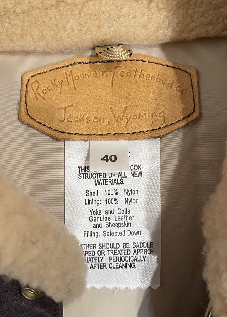 Rocky Mountain Featherbed Co. ダウンベスト 40