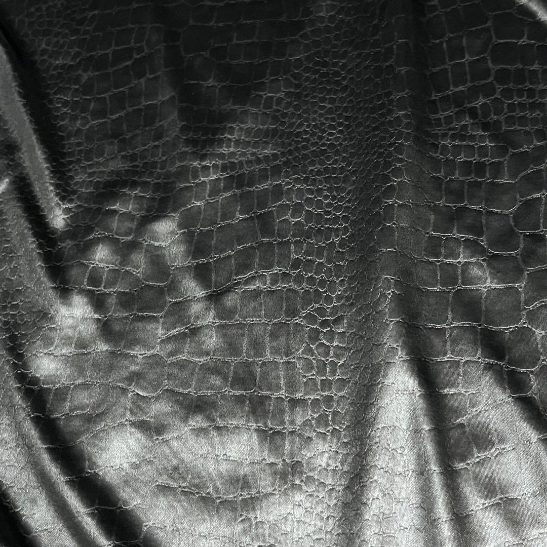 トップス vintage crocodile design high neck tops