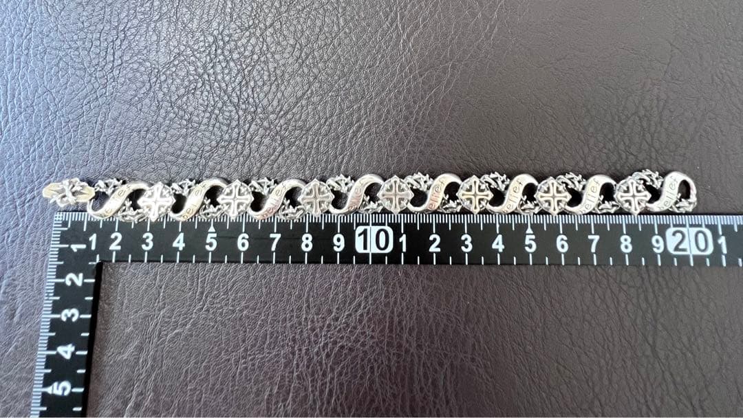 ヴィンテージシルバー925クロスデザインブレスレット目立った傷や汚れなし