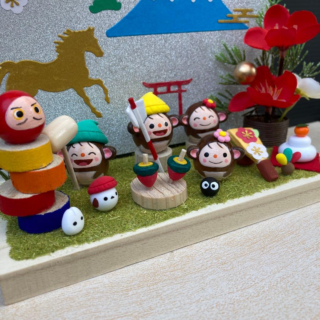 どんぐりアート お正月 どんぐりアート お正月