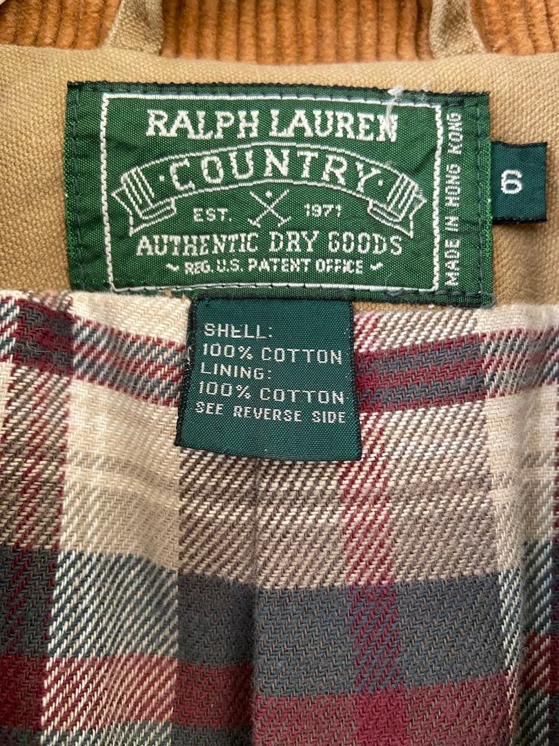 ラルフローレンカントリーハンティングジャケットビンテージ90年代 ラルフローレンカントリーハンティングジャケットビンテージ90年代