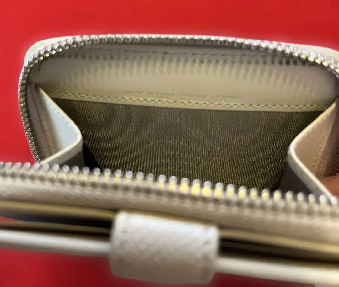 【新品未使用】免税店購入　メゾンマルジェラ　コンパクト財布　ラウンドファスナー