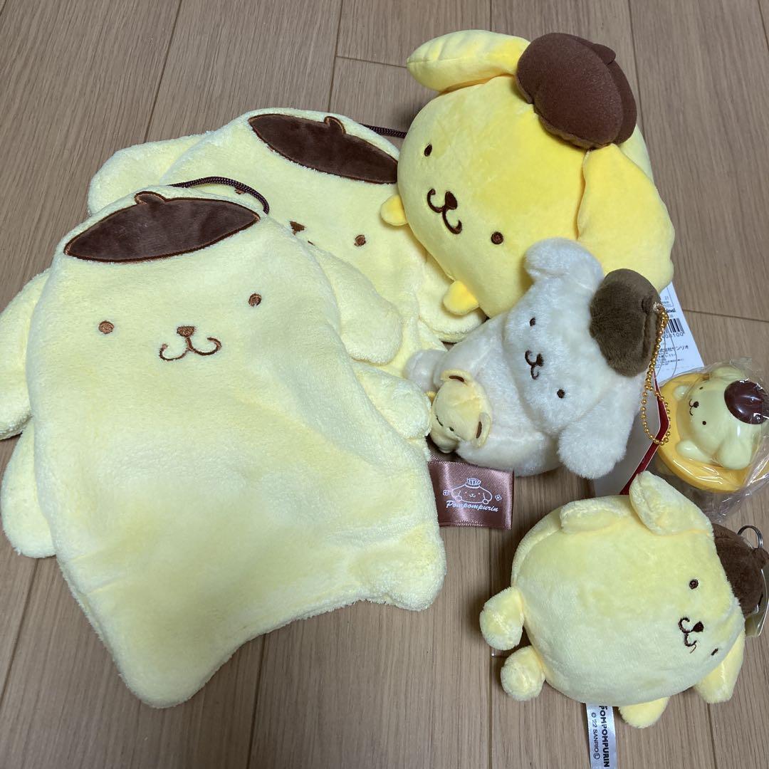 サンリオ ポムポムプリンセット ぬいぐるみ キーホルダー タオル