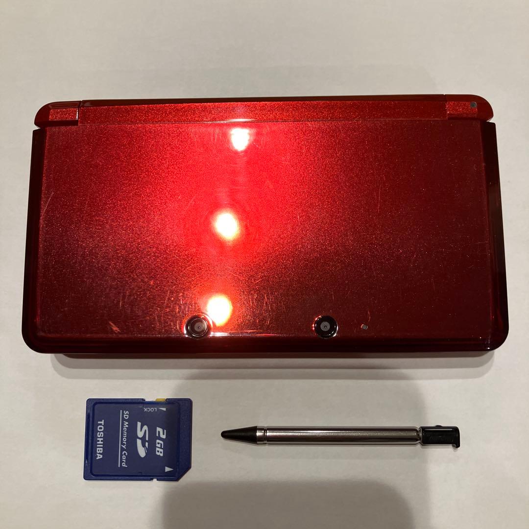 ニンテンドー3DS LL 赤　メモリー2GB ニンテンドー3DS レッド 本体 2GB SDカード付き (ジャンク品)