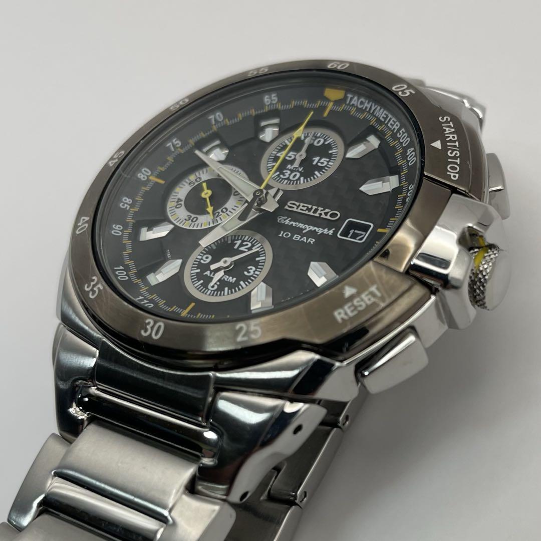 SEIKO セイコー クロノグラフ 7T62-0FR0 メンズ クォーツ 稼働品