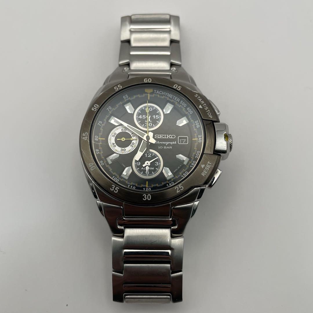 SEIKO セイコー クロノグラフ 7T62-0FR0 メンズ クォーツ 稼働品