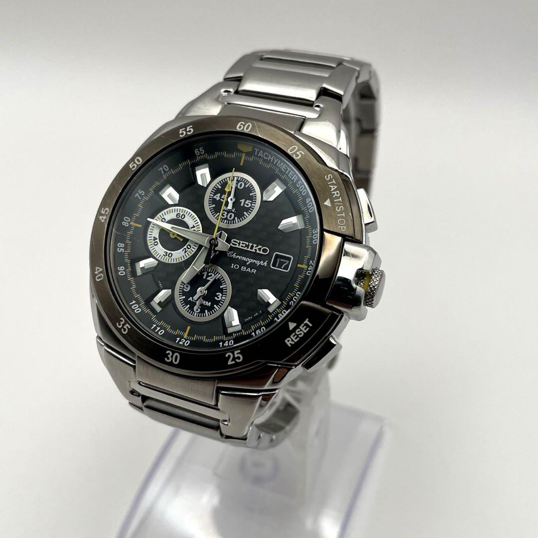 SEIKO セイコー クロノグラフ 7T62-0FR0 メンズ クォーツ 稼働品
