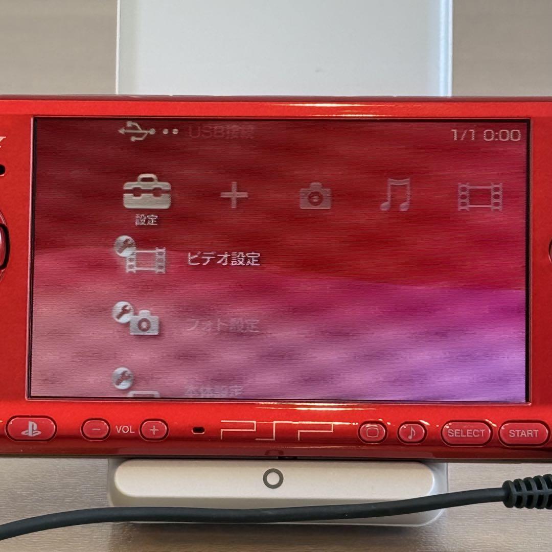 PSP-3000 本体 ラディアント レッド 箱付き