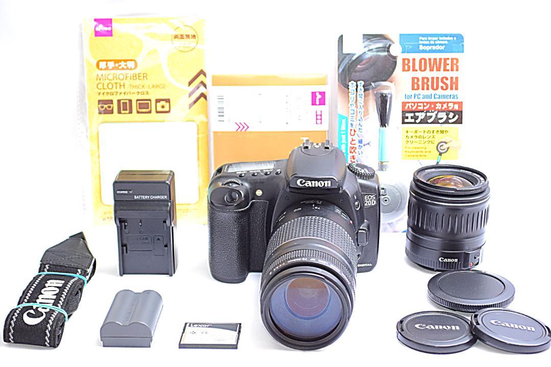 ☆スマホに送れる一眼レフ☆本格入門!!☆ キャノン EOS 20Dセット♫ ☆スマホに送れる一眼レフ☆本格入門☆ キャノン EOS 20Dセット♫