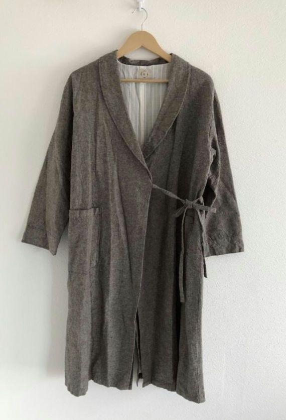 新品★サマンサモスモス SM2★麻 襟付き コート F