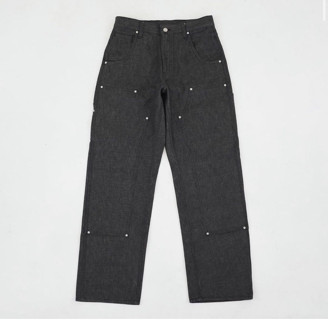 geeks DENIM DOWBLE DOWBLE KNEE PANTS