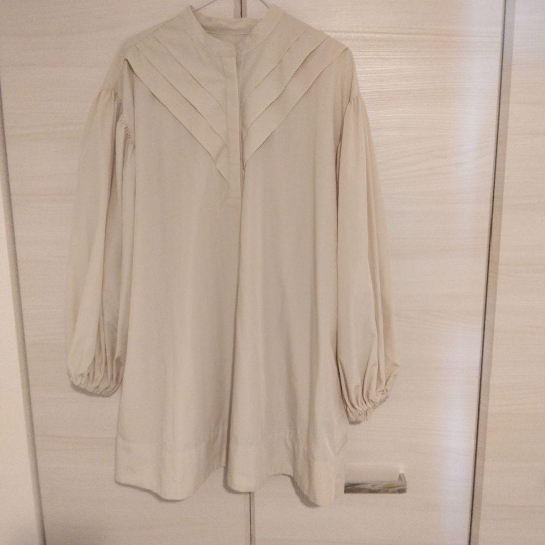 e/rm フロントタックハイネックブラウスチュニック F