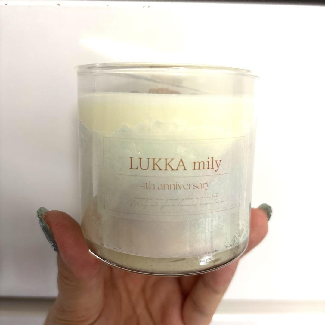 【新品未使用】LUKKA mily アロマキャンドル 4周年限定品