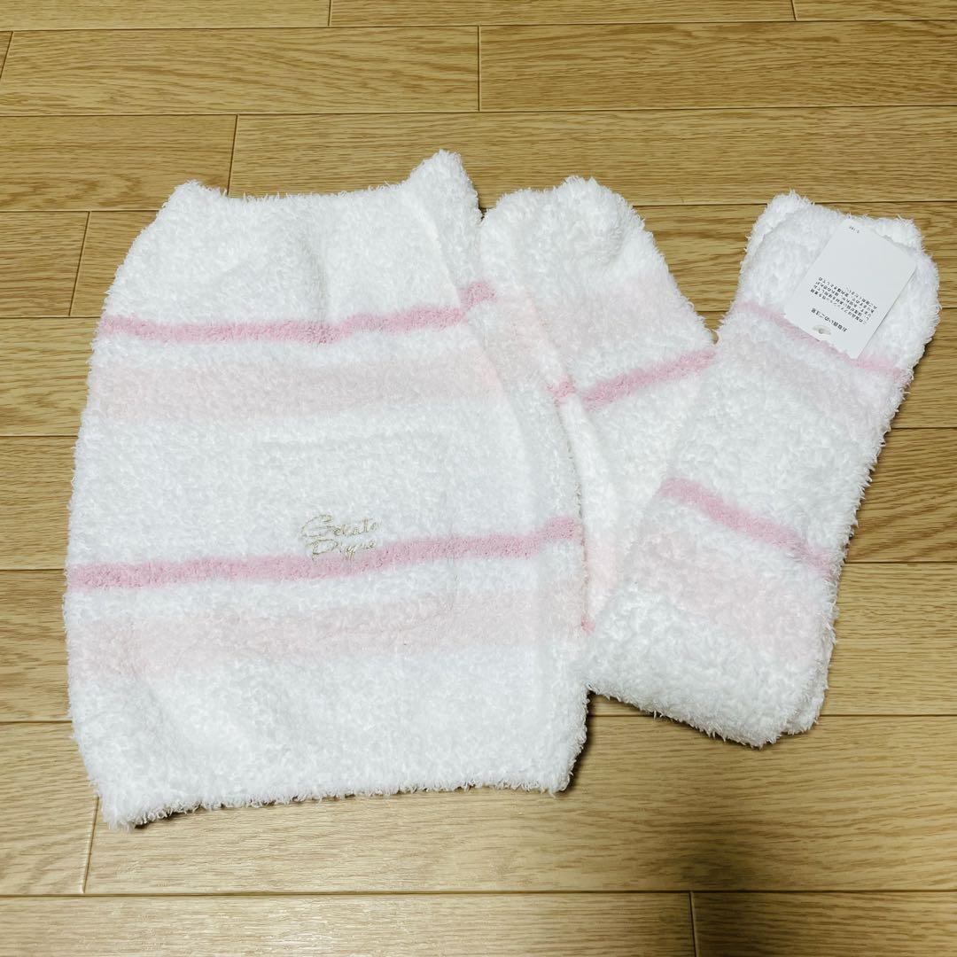 セール 登場から人気沸騰 ジェラピケ ジェラートピケ 腹巻き 靴下 セット ロングソックス ルームウェア・パジャマ