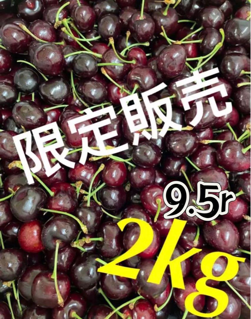 9.5r特大粒！プレミアムチェリー　アメリカンチェリー　さくらんぼ　箱込み2kg