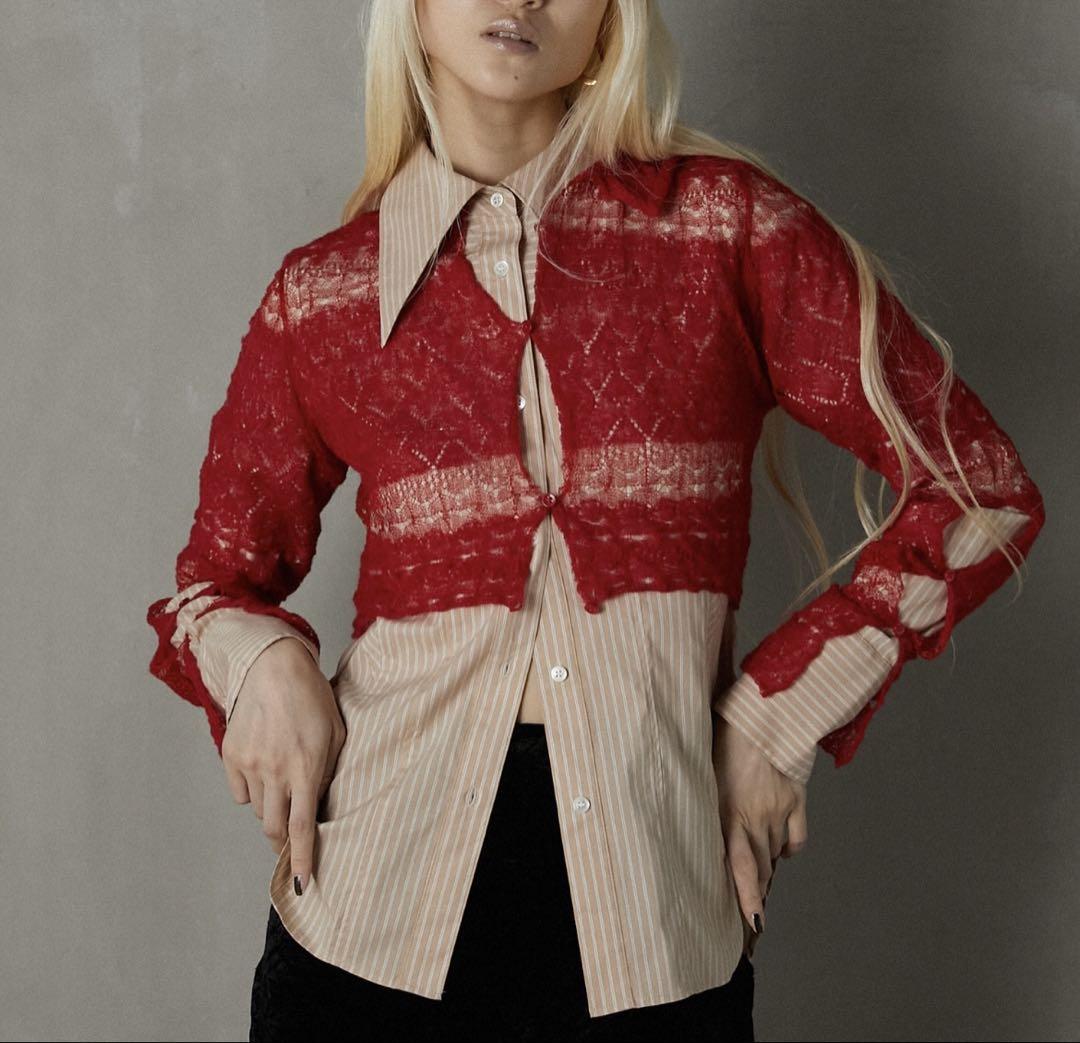 タグ付新品　プランクプロジェクト Lace Cropped Cardigan