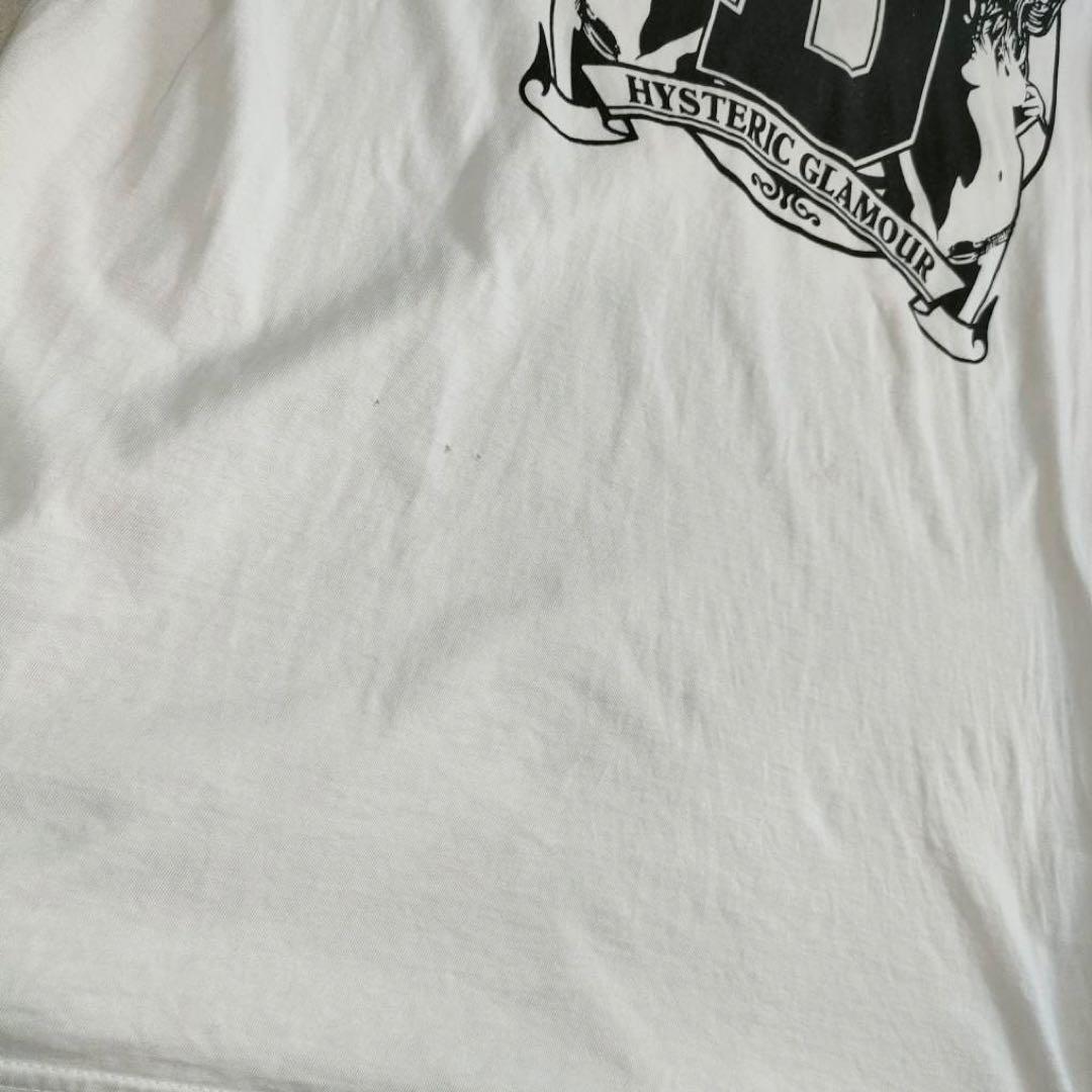 ✨美品/ヒスガール✨(L) ヒステリックグラマー Y2K 七分袖 シャツ 白緑 Amazon | Mサイズ 七分袖Tシャツ 白・緑 ヒステリックグラマー