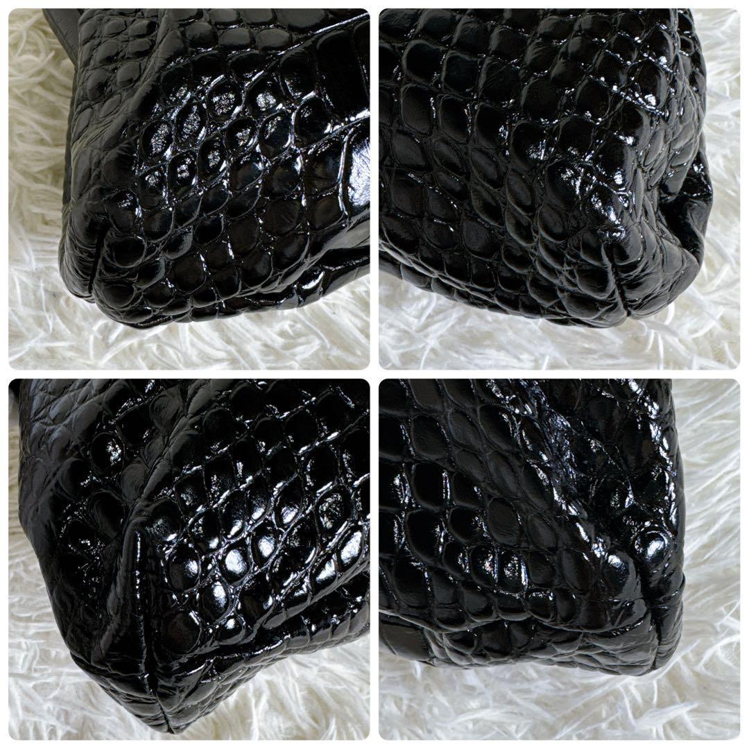 極美品✨バレンシアガ クロコ型押しがま口 クロッカークラウド 極美品✨バレンシアガ クロコ型押しがま口 クロッカークラウド