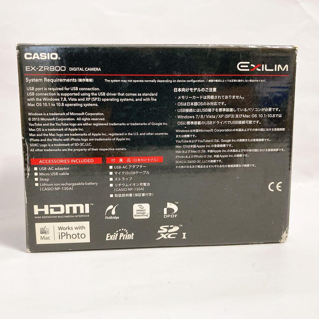 CASIO EXILIM EX-ZR800 RD デジカメ レッド