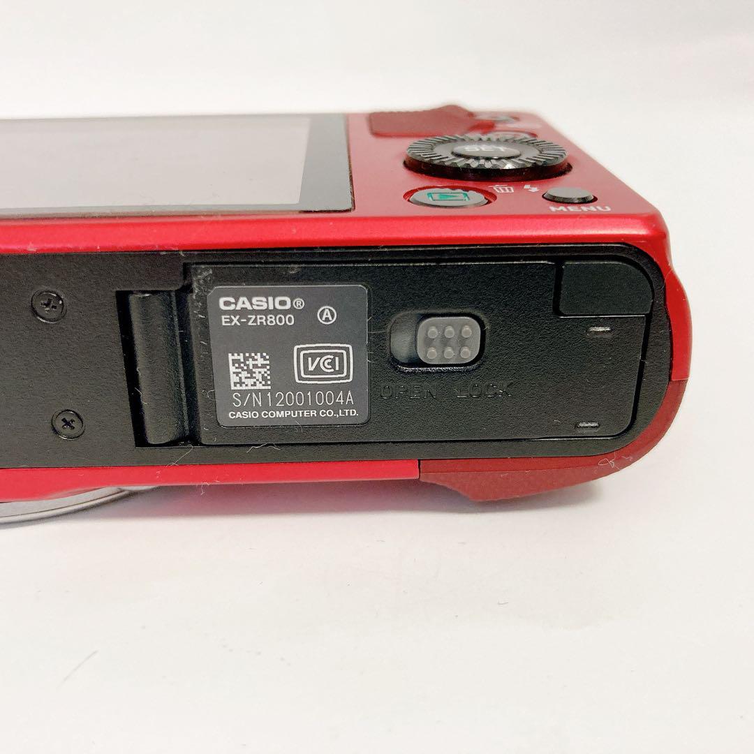CASIO EXILIM EX-ZR800 RD デジカメ レッド - メルカリ