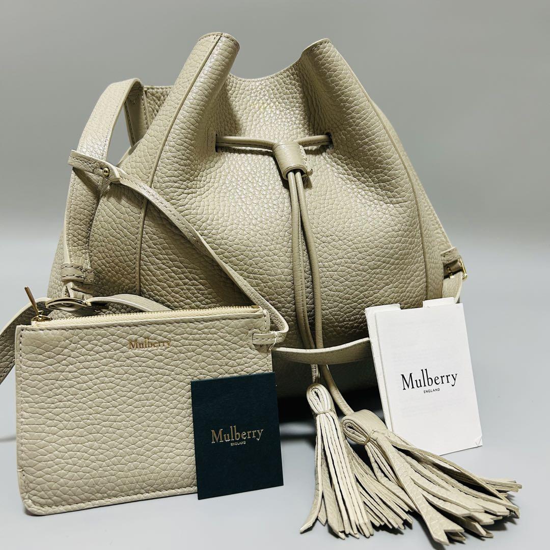 売れ筋がひ新作！ MULBERRY マルベリー タッセル ミリー ショルダーバッグ巾着 バッグ