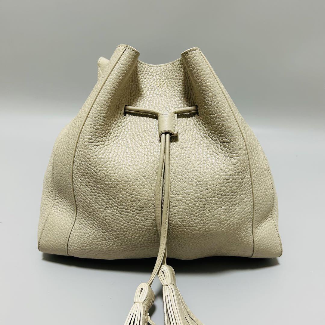 極美品✨マルベリー ミリー ショルダーバッグ フリンジ 巾着 ポーチ付 タッセル MULBERRY マルベリー タッセル ミリー ショルダーバッグ巾着