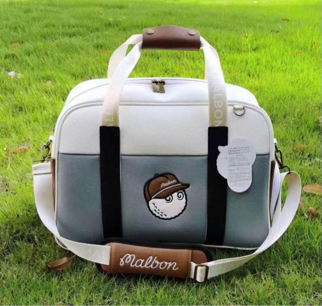 新品Malbon マルボン ゴルフ ボストンバッグ シューズケース 衣類バッグ