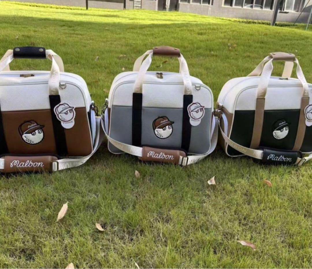 新品Malbon マルボン ゴルフ ボストンバッグ シューズケース 衣類バッグ