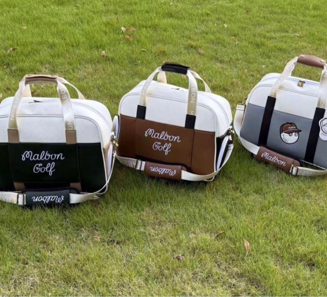 新品Malbon マルボン ゴルフ ボストンバッグ シューズケース 衣類バッグ