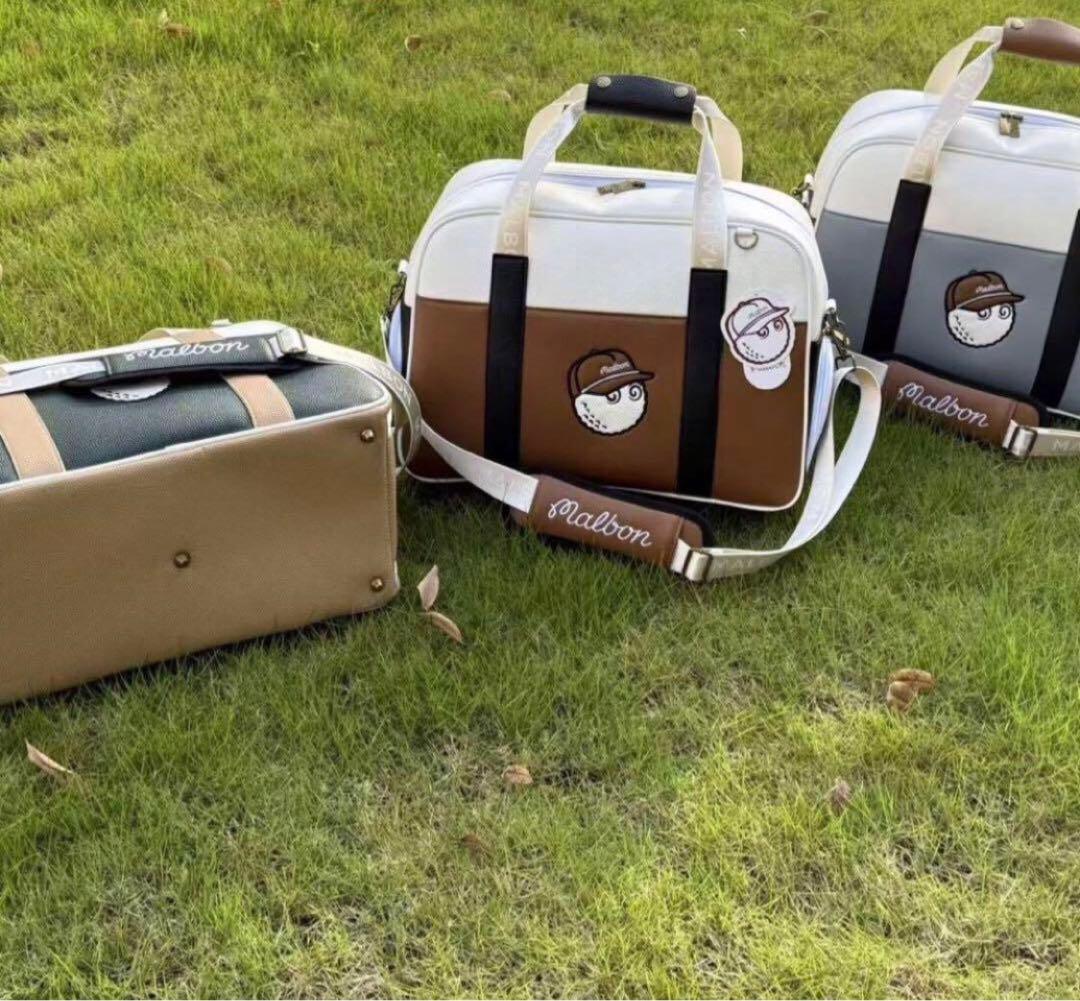 新品Malbon マルボン ゴルフ ボストンバッグ シューズケース 衣類バッグ