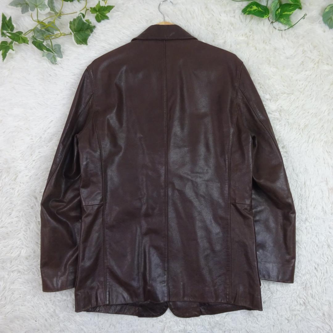 美品　キャニオン・デ・シェリー　カウレザー　アンコンジャケット　L　上野商会
