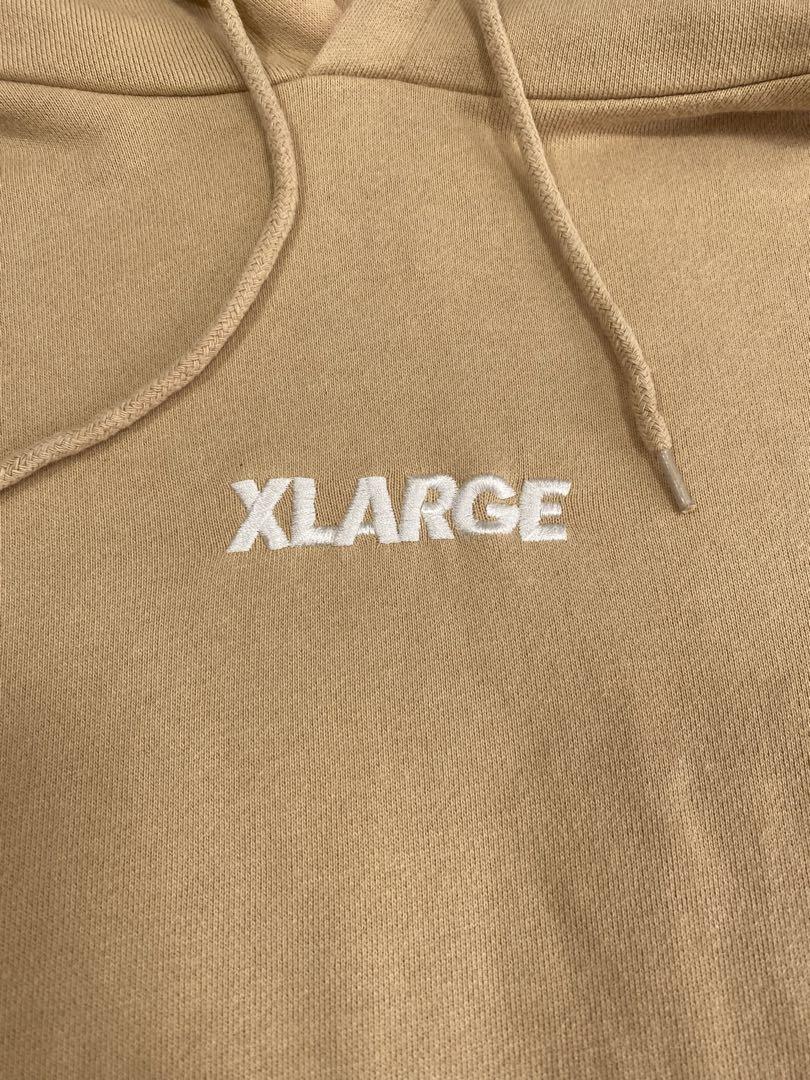 XLARGE エクストララージ ベージュ フーディー Lサイズ　鹿児島限定