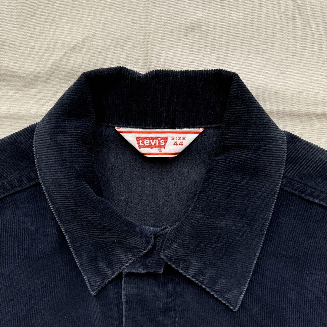 【希少サイズ】levis 70505 コーデュロイ 44 ネイビー 70s