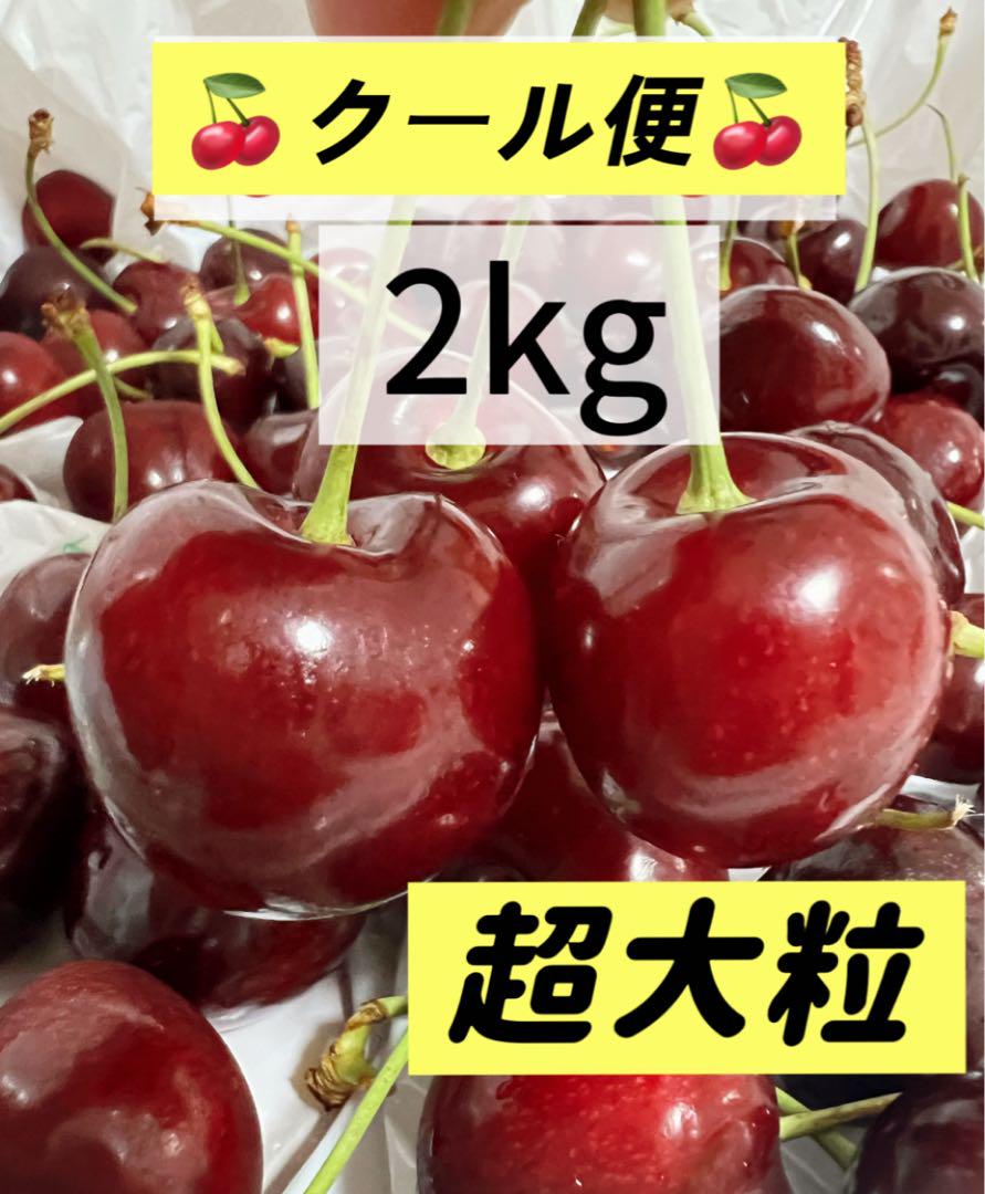 クール便‼️超大粒！9.5r アメリカンチェリー2kg 果物　フルーツ　さくらんぼ