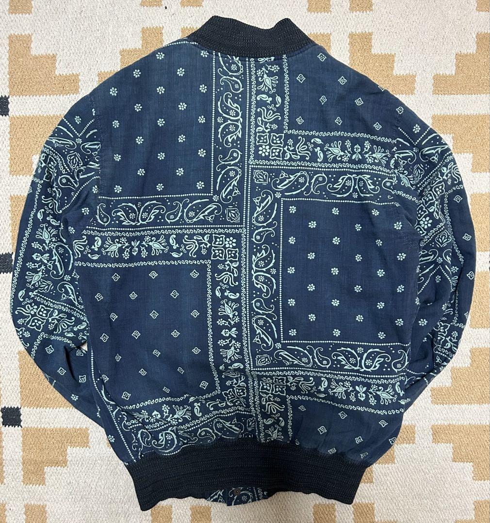 RRL インディゴ バンダナ ボンバー ジャケット S size