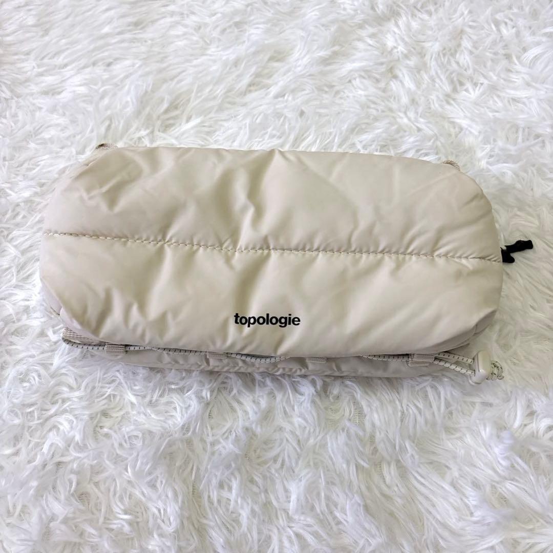 美品Topologie （トポロジー） ボトルサコッシュ バッグ　ホワイト　単体