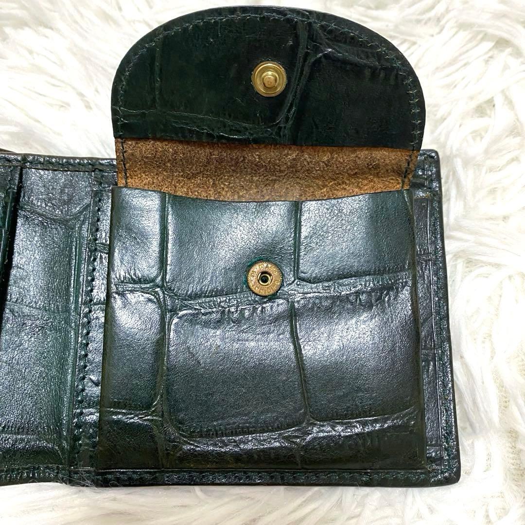 2つ折り財布 クロコ