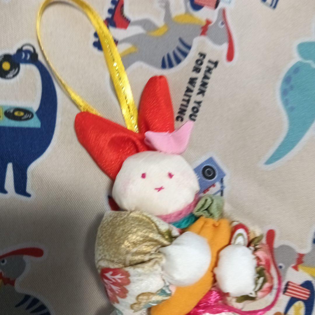 人参を抱えた人形のうさぎちゃんハンドメイド - メルカリ