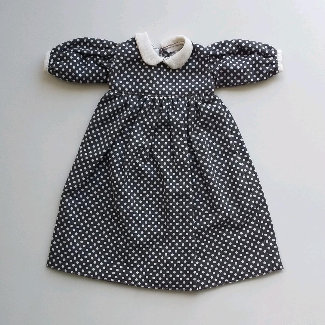 確認用リカちゃんサイズ ハンドメイド ドット柄 ワンピース