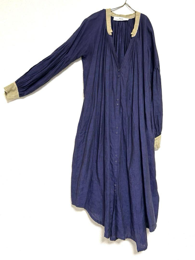 ワンピース tabrik linen gather robe tabrik linen gather robe ワンピース