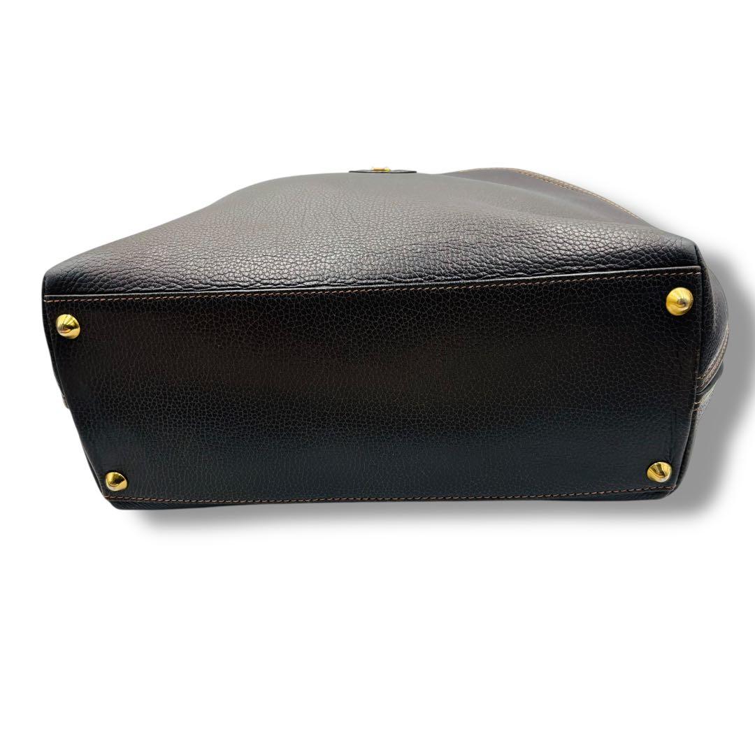 BALLY バリー レザー ハンドバッグ レザー 革製 ゴールド金具 グレー