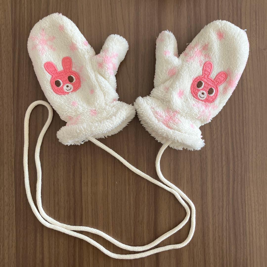 Hot Biscuits 子供用手袋　紐付き 手袋