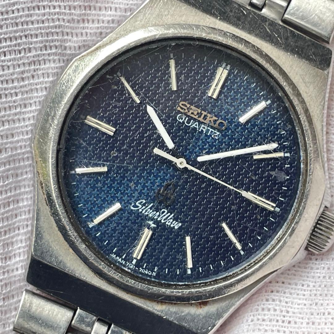 SEIKO SILVER WAVE 7121-703A DAINI QUARTZ